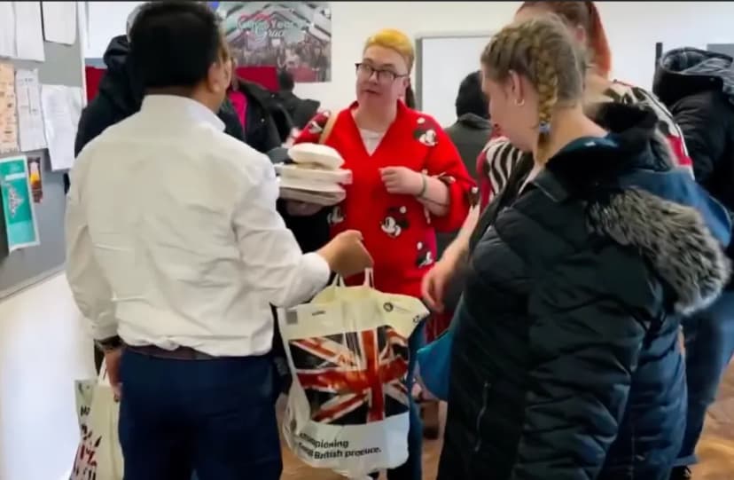 Youth participating in community service activities